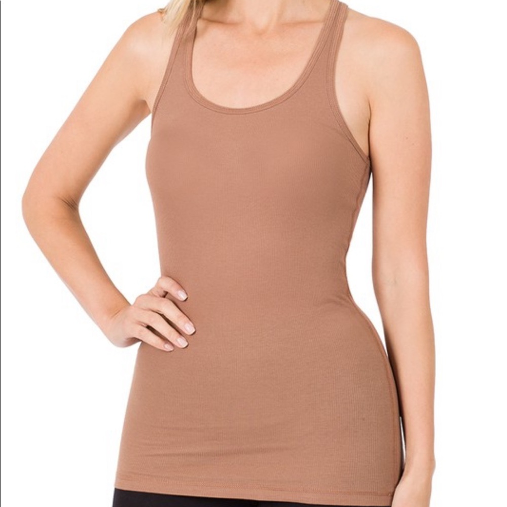 Cotton Cocoa Racerback Tank Top